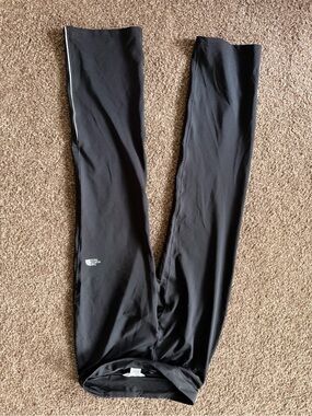 The North Face Black Performance Leggings with Reflective Trim